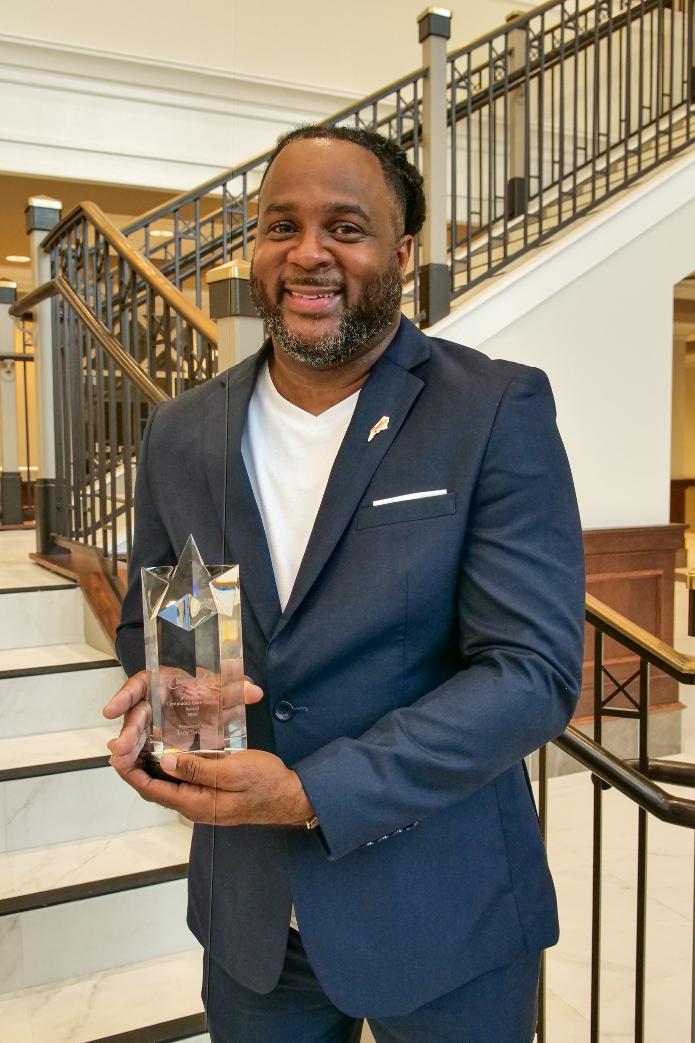 Troy Savage - the 2025 Jo Atwater Continuous Core Values Award Recipient